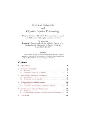 Evidential Probability and Objective Bayesian Epistemology