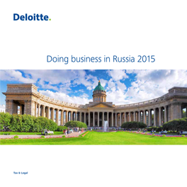 Doing Business in Russia 2015