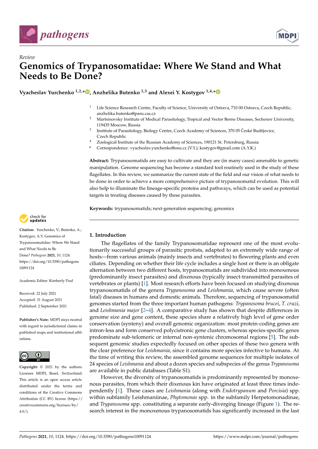 Genomics of Trypanosomatidae: Where We Stand and What Needs to Be Done?