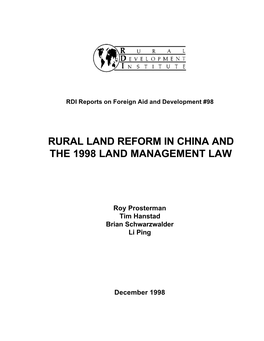 98-China Land Management