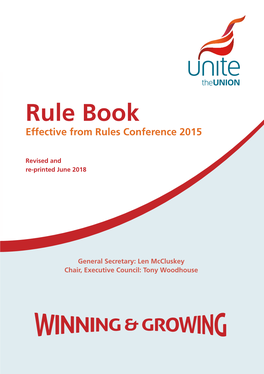 Rule Book – Effective from Rules Conference 2015 (P.June.18)