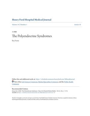 The Polyendocrine Syndromes