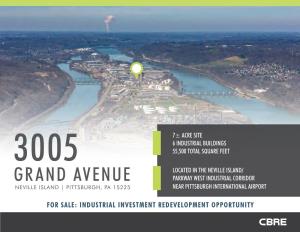 Grand Avenue Parkway West Industrial Corridor Neville Island | Pittsburgh, Pa 15225 Near Pittsburgh International Airport