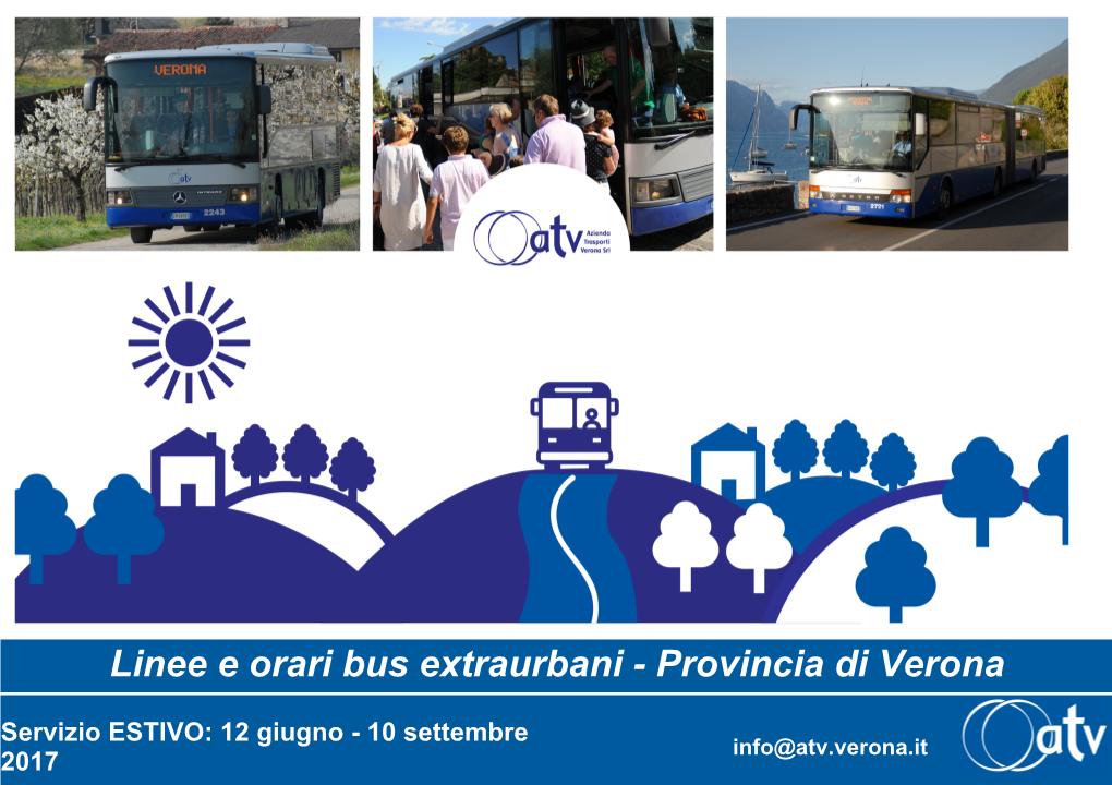 Linee E Orari Bus Extraurbani - Provincia Di Verona