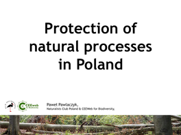 Protection of Natural Processes in Poland