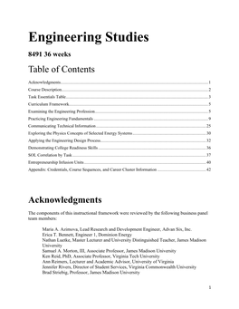 8491 Engineering Studies