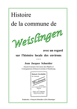 Histoire De La Commune De Weislingen - 3