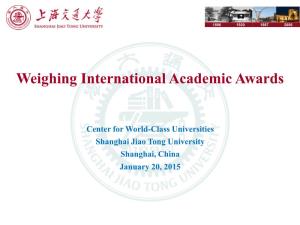 Weighing International Academic Awards