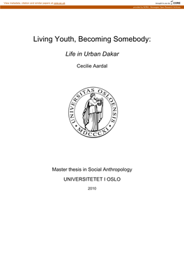 Living Youth, Becoming Somebody
