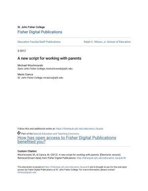 A New Script for Working with Parents