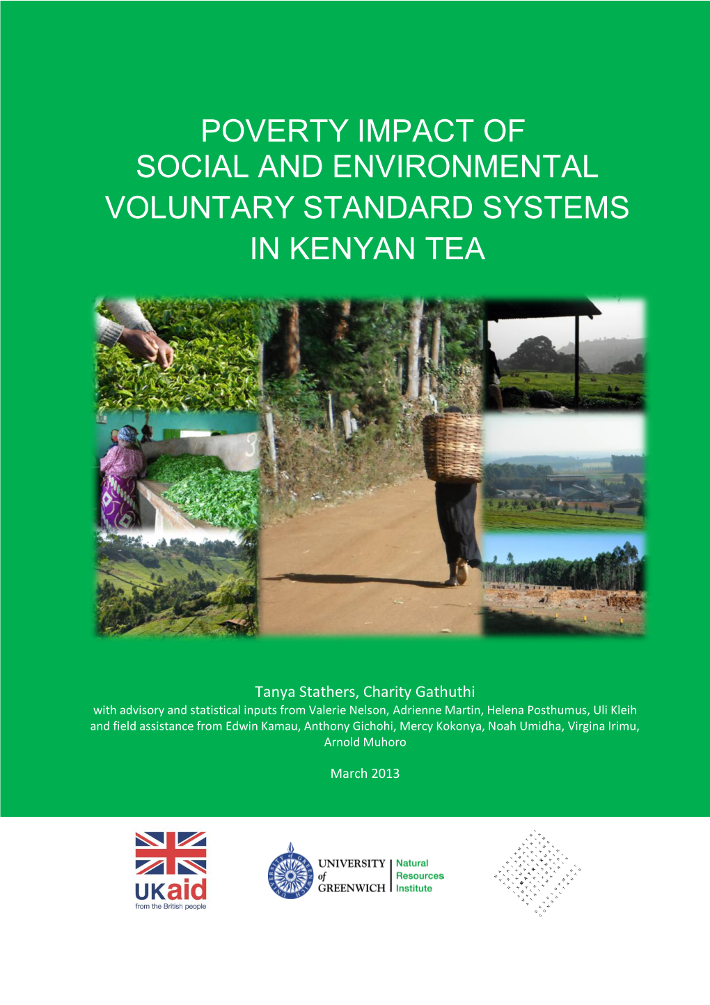 Poverty Impact of Social and Environmental Voluntary Standard Systems in Kenyan Tea