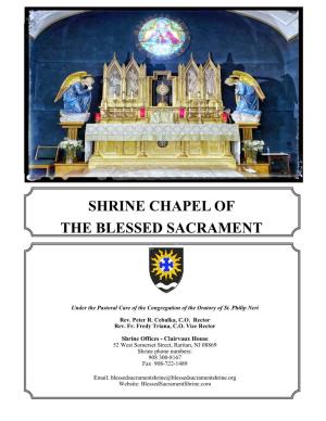 Shrine Chapel of the Blessed Sacrament