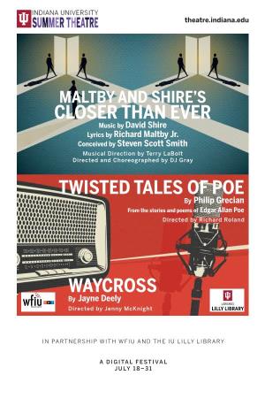 Waycross Twisted Tales of Poe Closer Than Ever