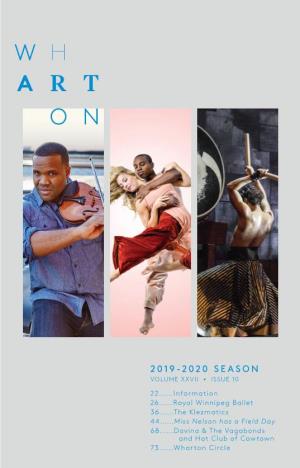 2019-2020 Season Volume Xxvii • Issue 10