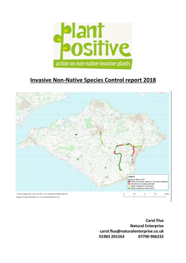 Invasive Non-Native Species Control Report 2018