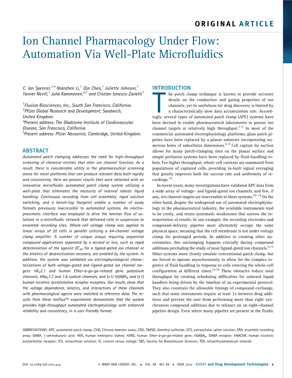 Ion Channel Pharmacology Under Flow: Automation Via Well-Plate Microfluidics