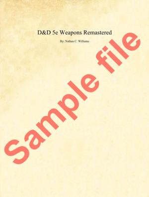 D&D 5E Weapons Remastered