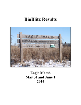 Bioblitz Results
