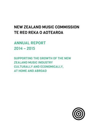 Final Music Commission Annual Report 14-15