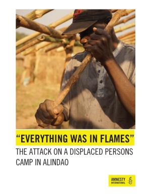 “Everything Was in Flames” the Attack on a Displaced Persons Camp in Alindao