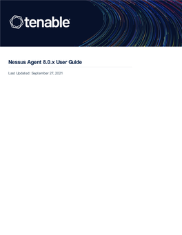 Nessus Agent 8.0.X User Guide