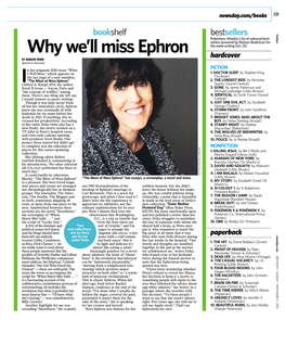 Why We'll Miss Ephron
