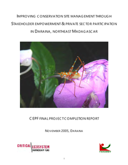 CEPF Rapport Final