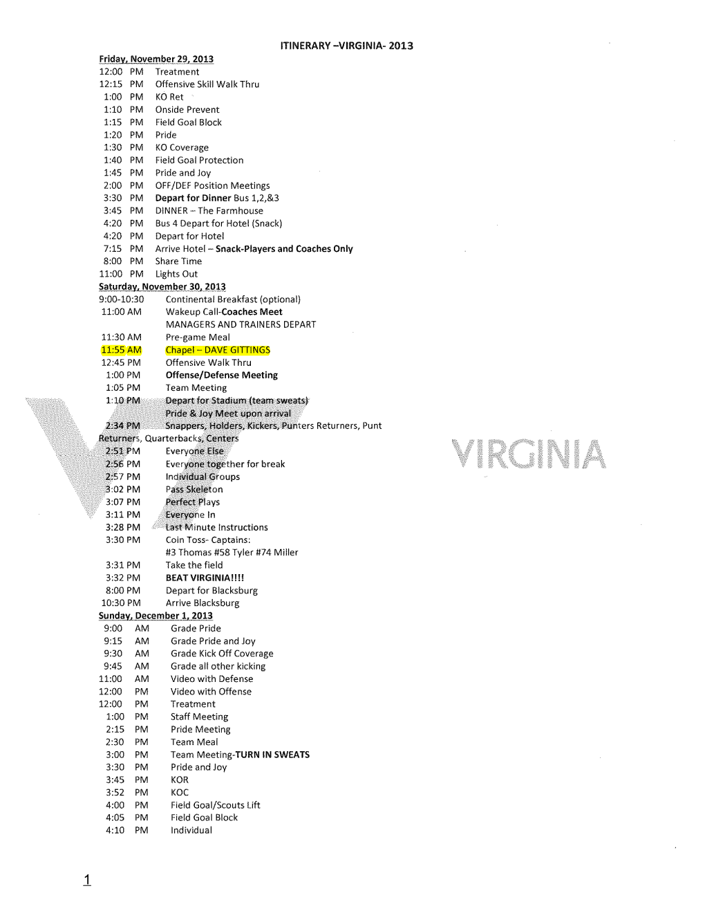 Virginia Tech Records