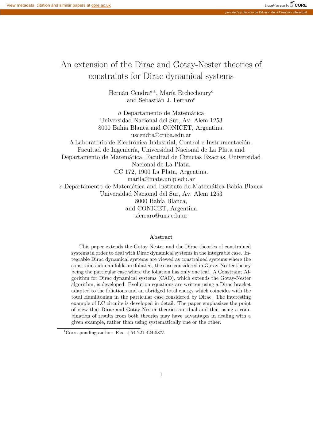 An Extension of the Dirac and Gotay-Nester Theories of Constraints for Dirac Dynamical Systems