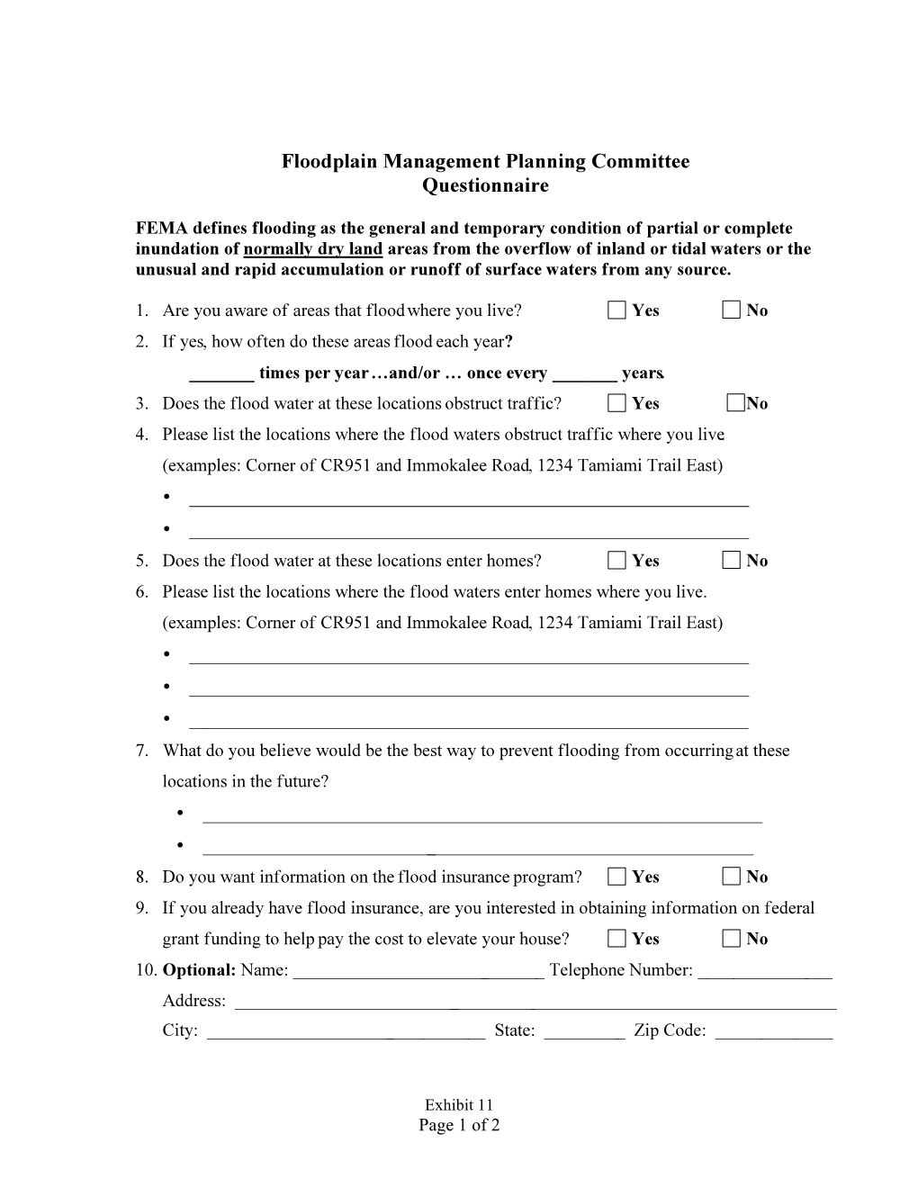 Page 1 of 2 QUESTIONAIRE SUMMARY STATISTICS – 11-8-07