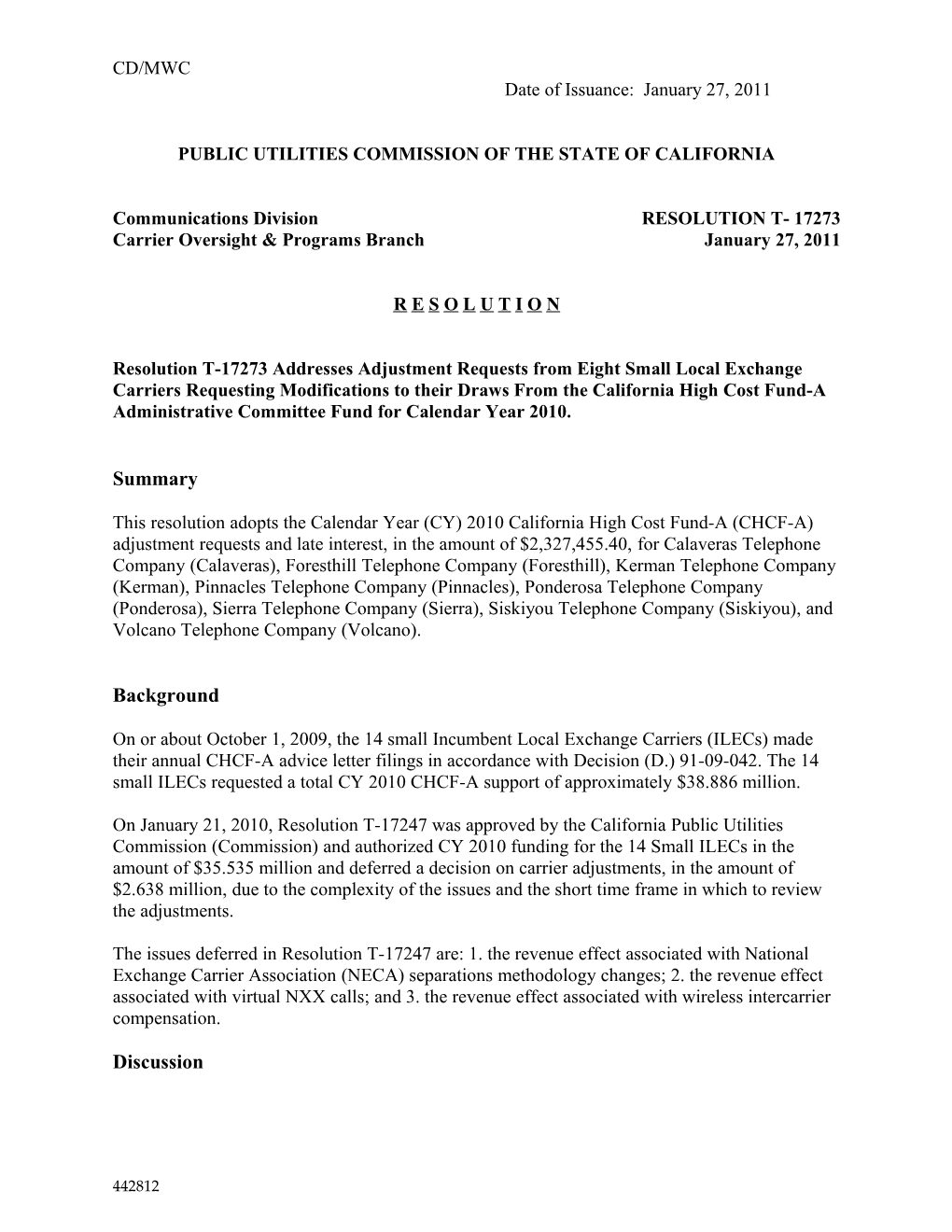 Public Utilities Commission of the State of California s55