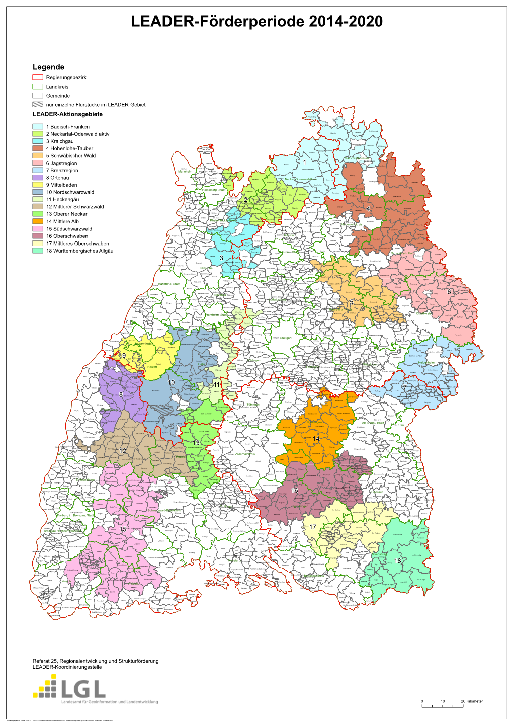 Legende Regierungsbezirk Landkreis Gemeinde Nur Einzelne Flurstücke Im LEADER-Gebiet