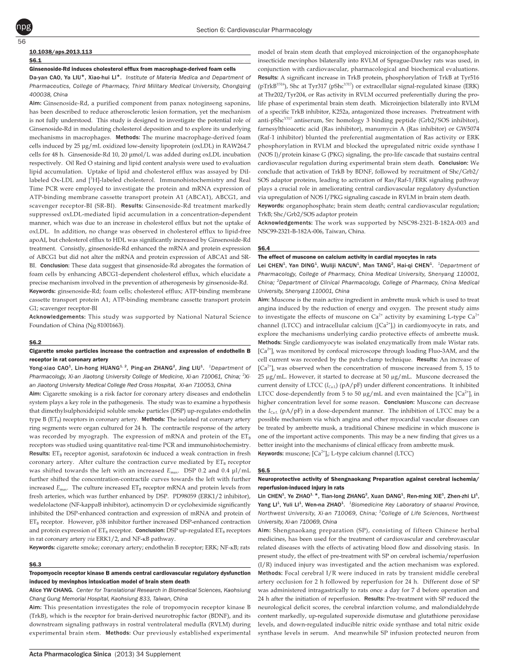 Ginsenoside-Rd Induces Cholesterol Efflux from Macrophage-Derived Foam Cells Conjunction with Cardiovascular, Pharmacological and Biochemical Evaluations