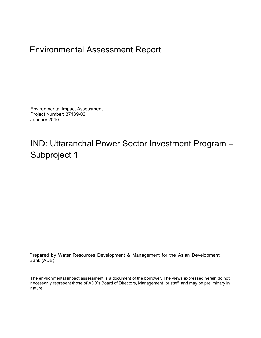 Eia & Emp Report