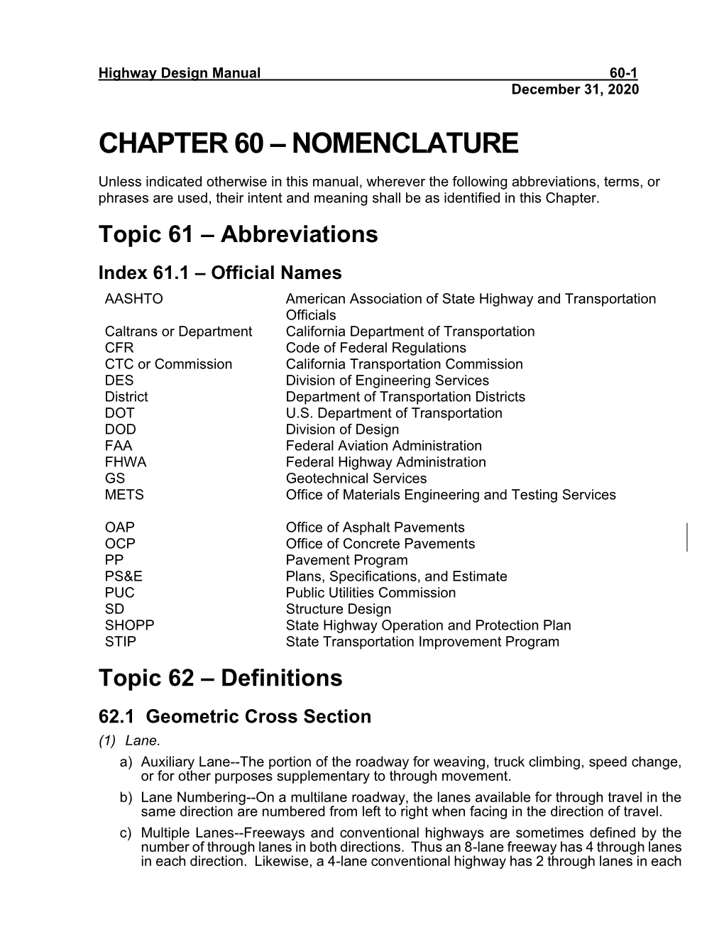 Chapter 60: Nomenclature (PDF)