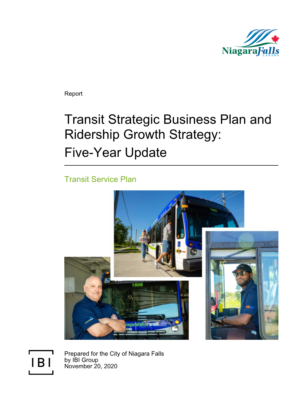 Transit Strategic Business Plan and Ridership Growth Strategy: Five-Year Update