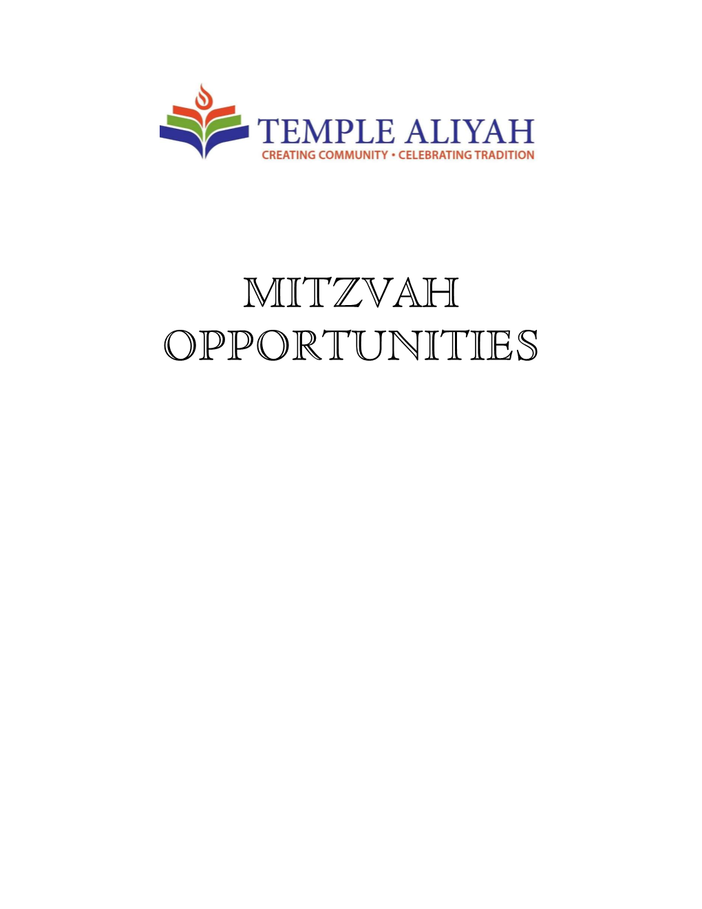 Mitzvah Opportunities