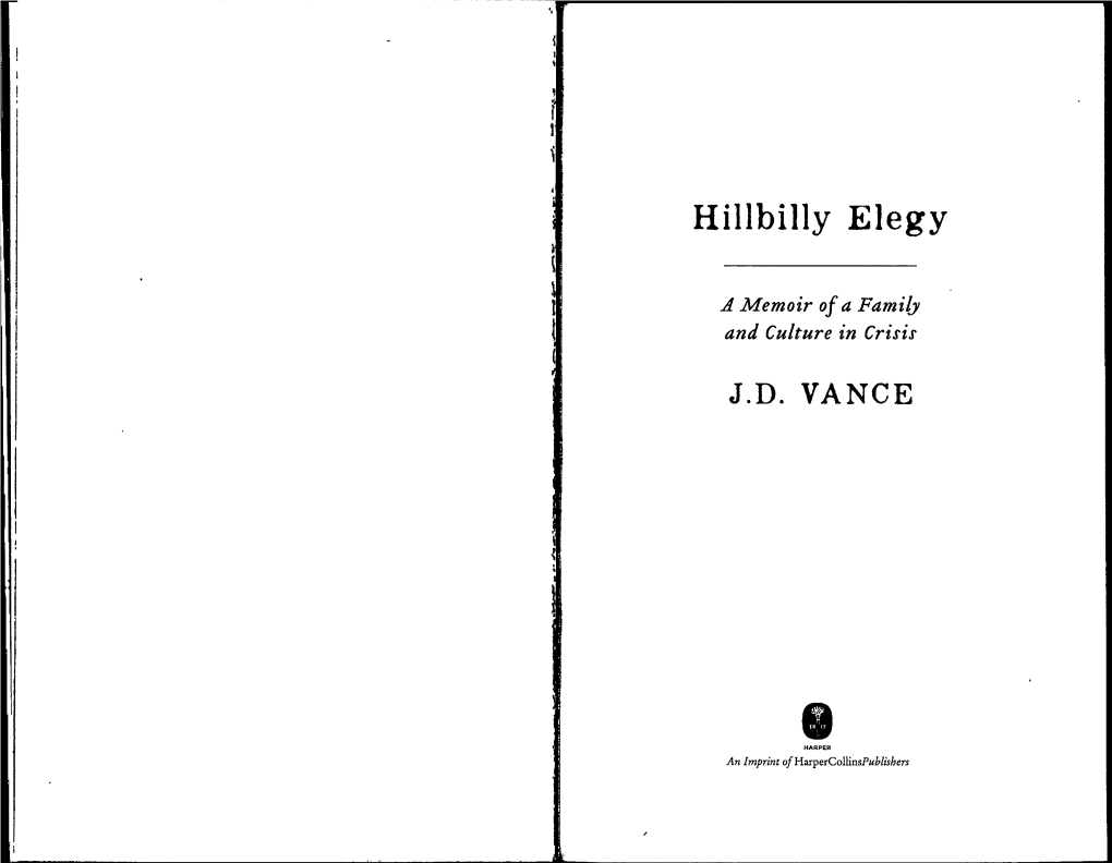 Excerpts from Hillbilly Elegy