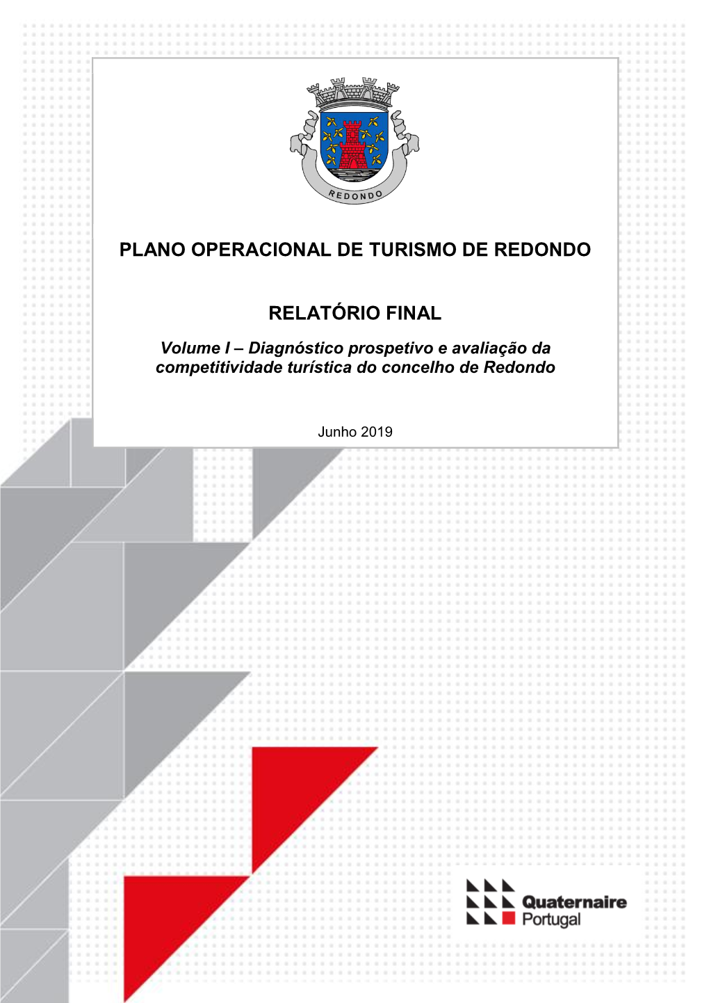 Plano Operacional De Turismo De Redondo Relatório Final