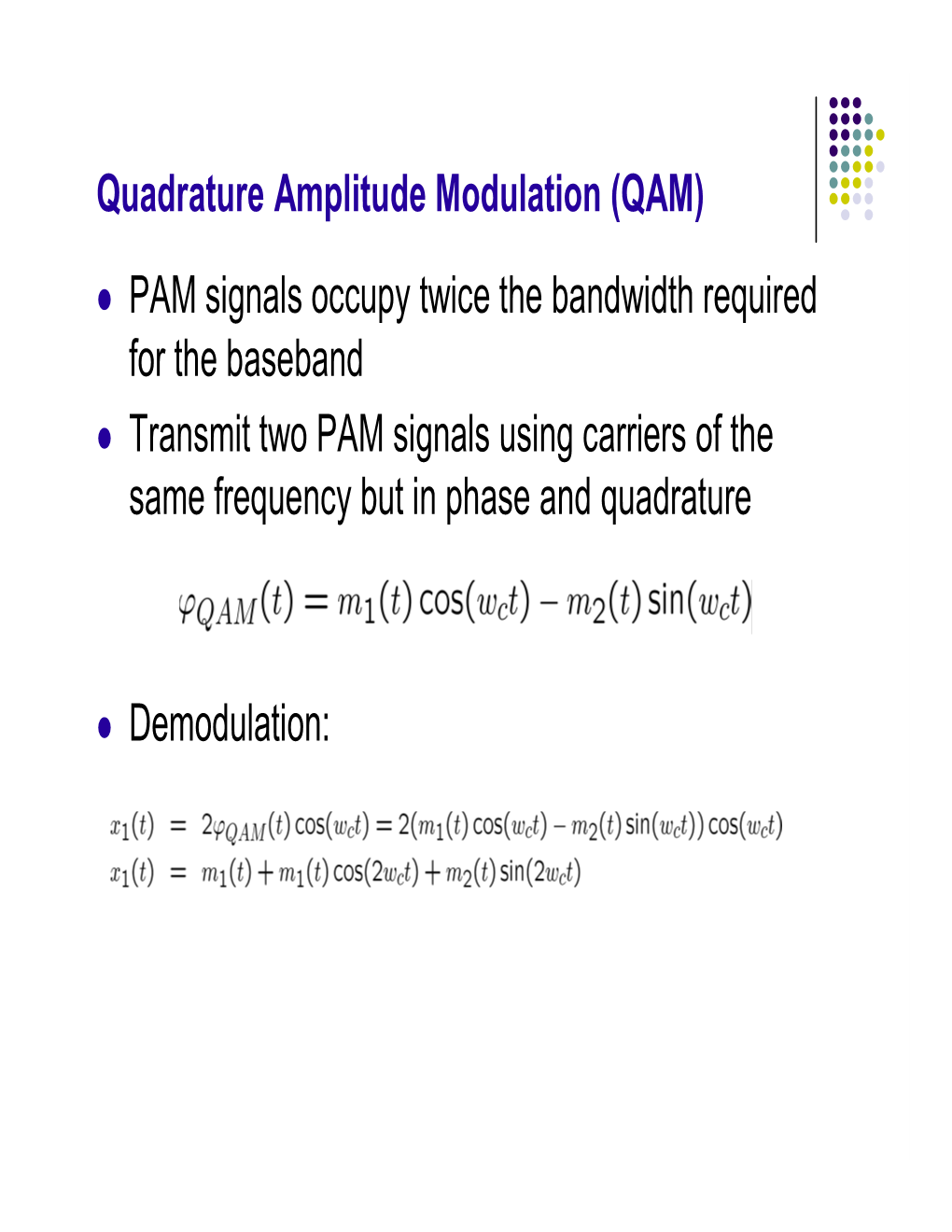 Quadrature Amplitude Modulation (QAM)