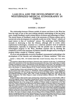 Lam Qua and the Development of a Westernized Medical Iconography in China