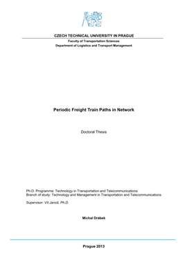 Periodic Freight Train Paths in Network