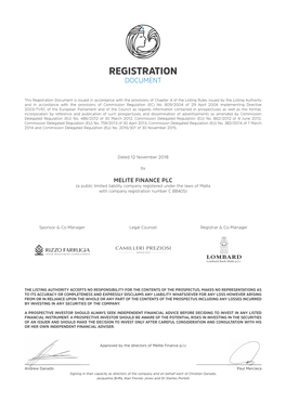 Registration Document