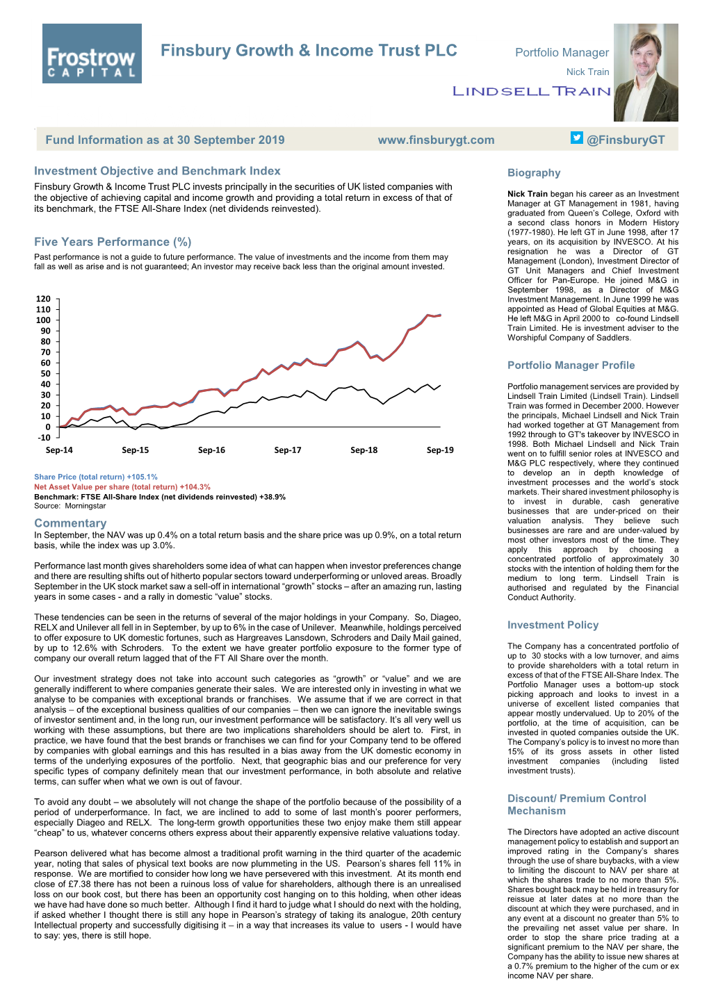 Finsbury Growth & Income Trust