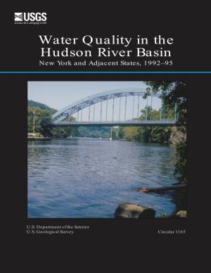 Water Quality in the Hudson River Basin New York and Adjacent States, 1992–95