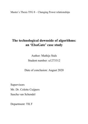 The Technological Downside of Algorithms: an 'Elsagate' Case Study