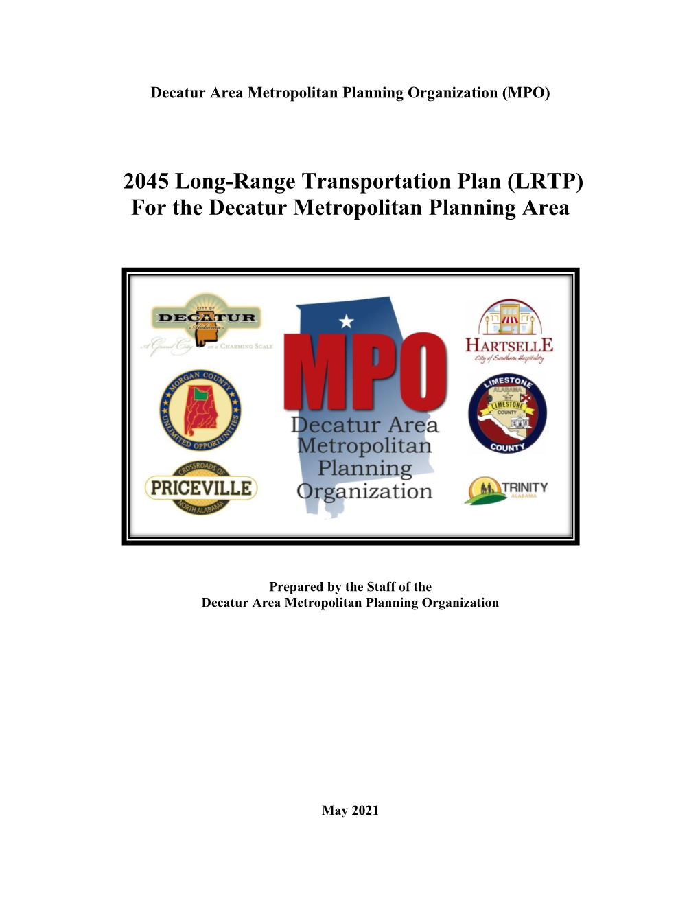 2045 Long-Range Transportation Plan (LRTP) for the Decatur Metropolitan Planning Area