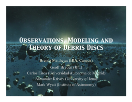 Observations, Modeling and Theory of Debris Discs