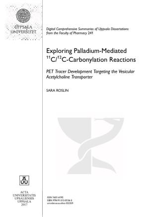 Exploring Palladium-Mediated 11C/12C-Carbonylation Reactions