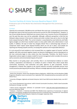 Tourism Facilities & Visitor Services Baseline Report 2019